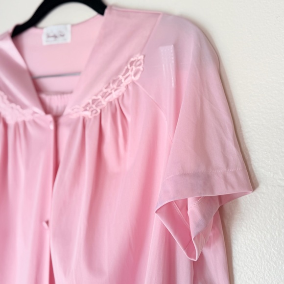 Vintage Vanity Fair  PJ Set Pink Sz L EUC - Picture 4 of 7